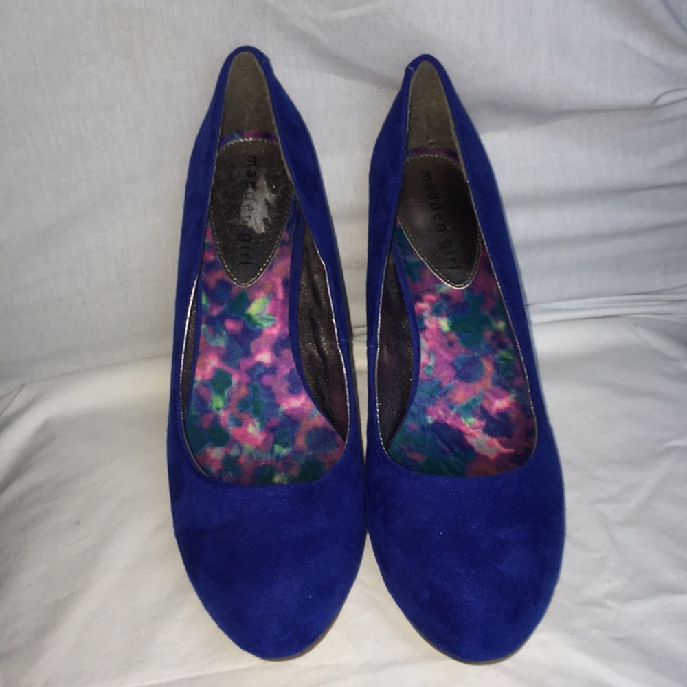 Madden Girl Blue Heels